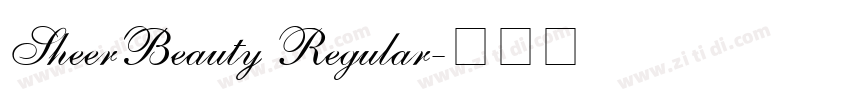 SheerBeauty Regular字体转换